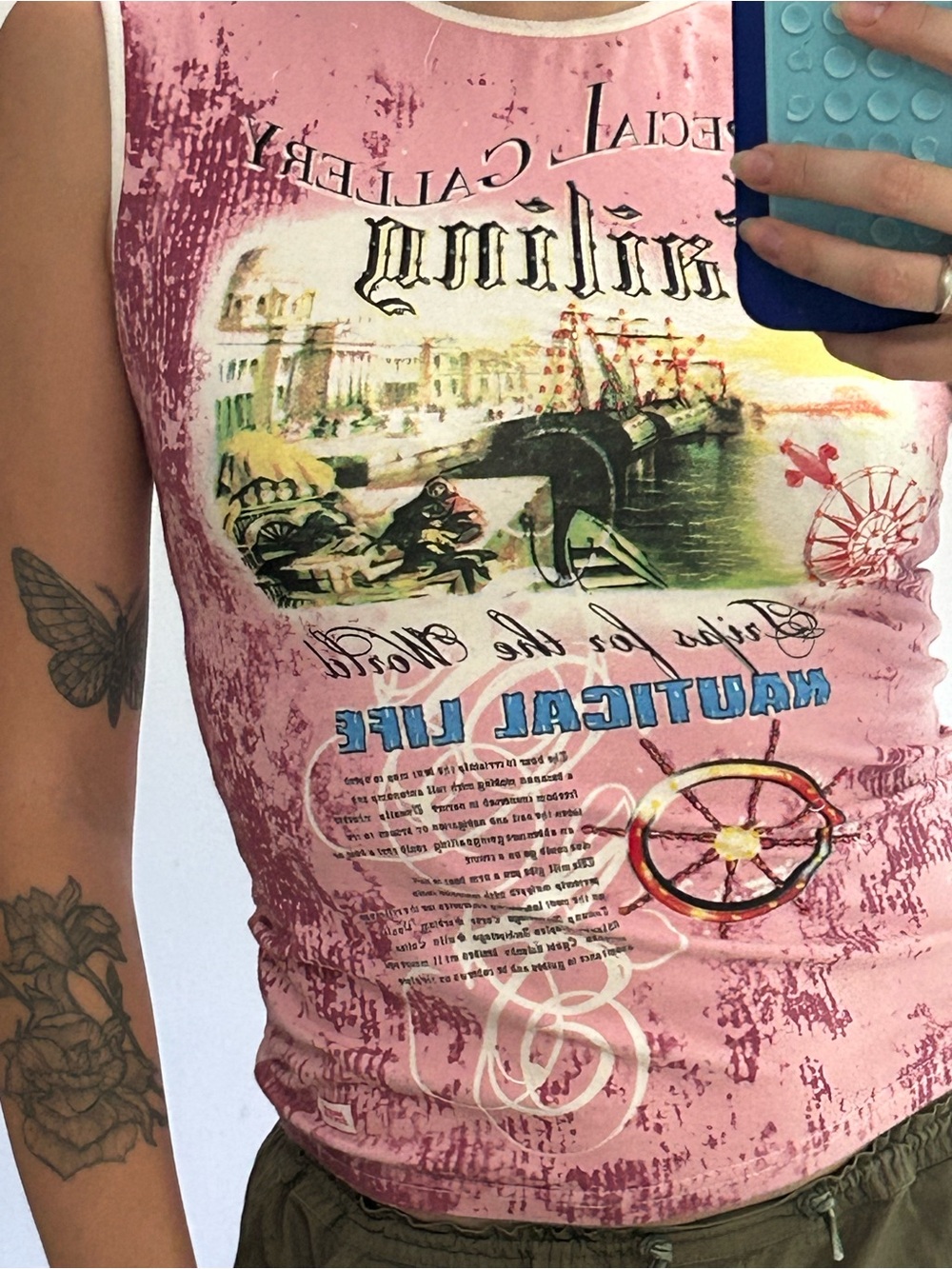 VINTAGE miss sixty beaded tank